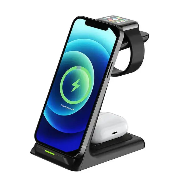 3 in 1 20W Wireless Charger Stand Dock - Stone Elite Collections