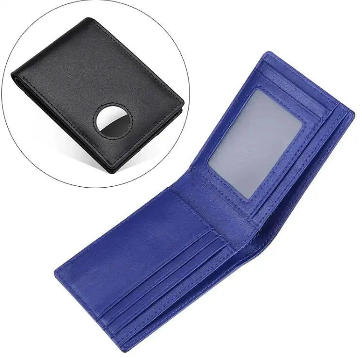 Men's Leather Tracker Wallet - Stone Elite Collections