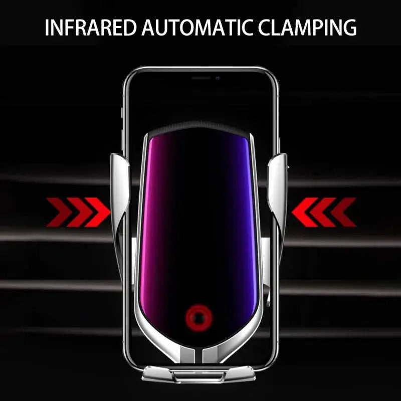 R1 Smart Auto-Clamping Qi Wireless Charger Car Mount - Stone Elite Collections