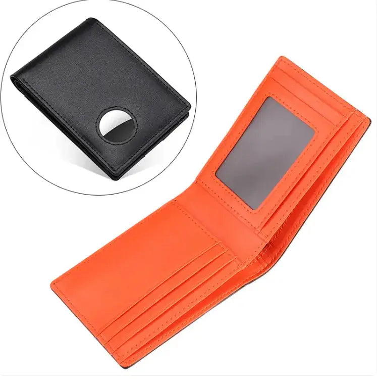 Men's Leather Tracker Wallet - Stone Elite Collections