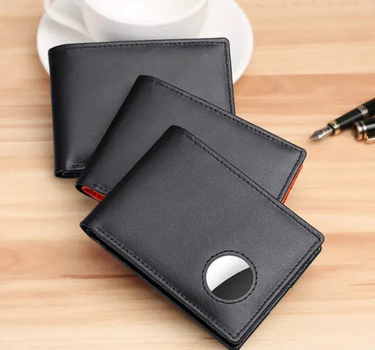 Men's Leather Tracker Wallet - Stone Elite Collections