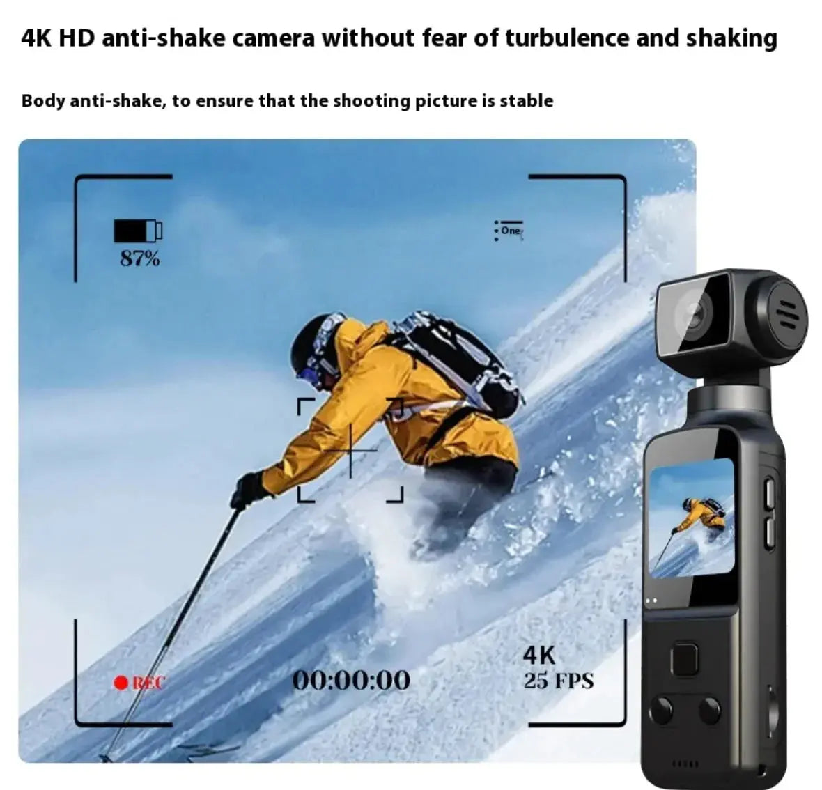 4K HD Mini Sports Camera – Anti-Shake & Compact Design - Stone Elite Collections