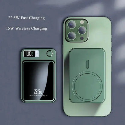 Magnetic Qi Wireless Charger Powerbank - Stone Elite Collections
