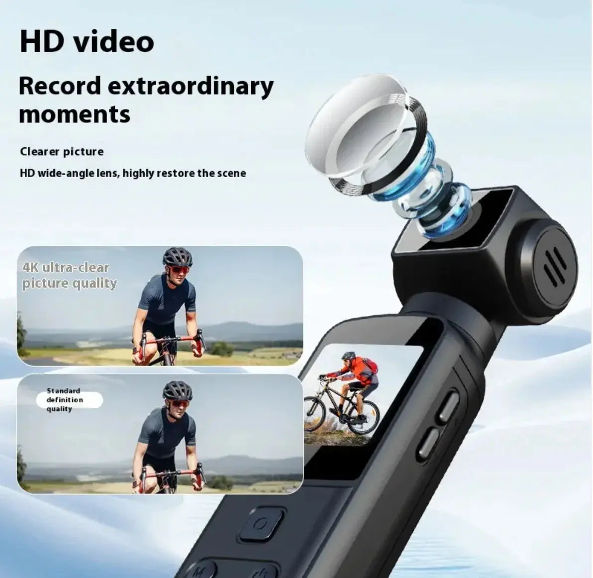 4K HD Mini Sports Camera – Anti-Shake & Compact Design - Stone Elite Collections