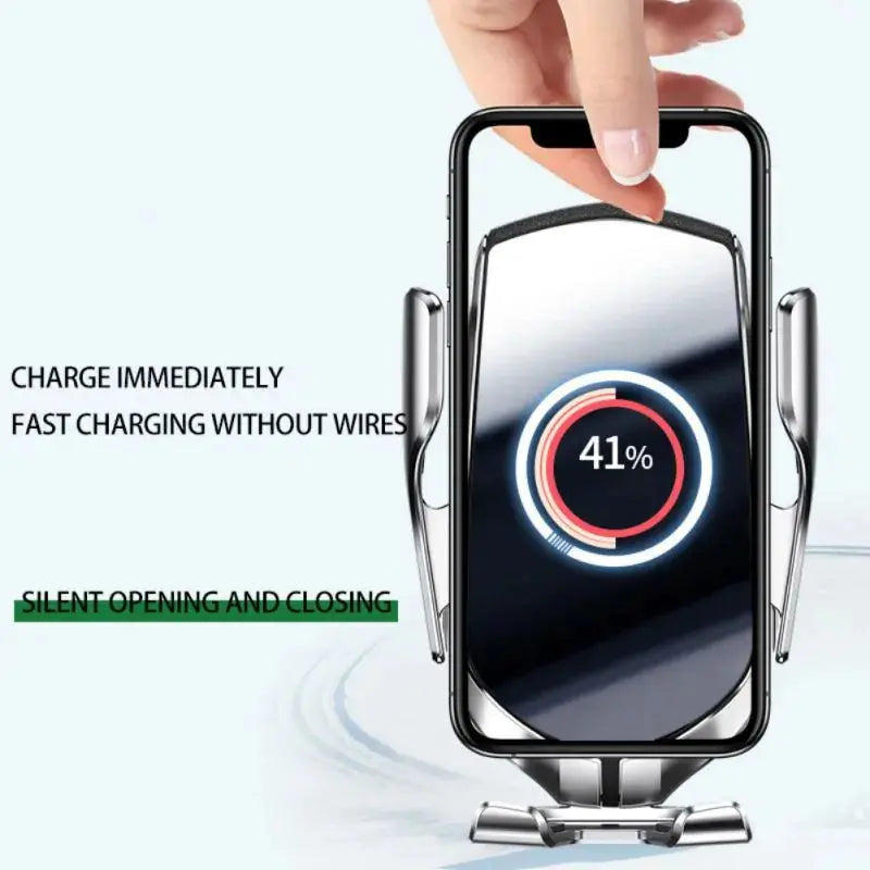 R1 Smart Auto-Clamping Qi Wireless Charger Car Mount - Stone Elite Collections
