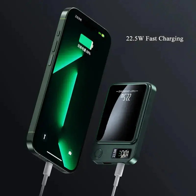Magnetic Qi Wireless Charger Powerbank - Stone Elite Collections