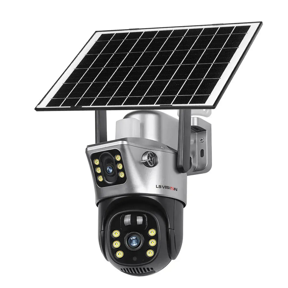 SENTINEL 4K Dual Lens Solar Camera with Night Vision - Stone Elite Collections