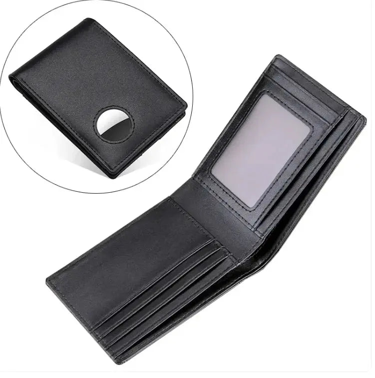 Men's Leather Tracker Wallet - Stone Elite Collections